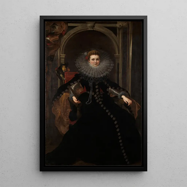 Portrait de Veronica Spinola Serra - Peter Paul Rubens — quadro incorniciato alla parete