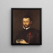 Ritratto di Benedictus Arias Montanus - Peter Paul Rubens — quadro incorniciato alla parete