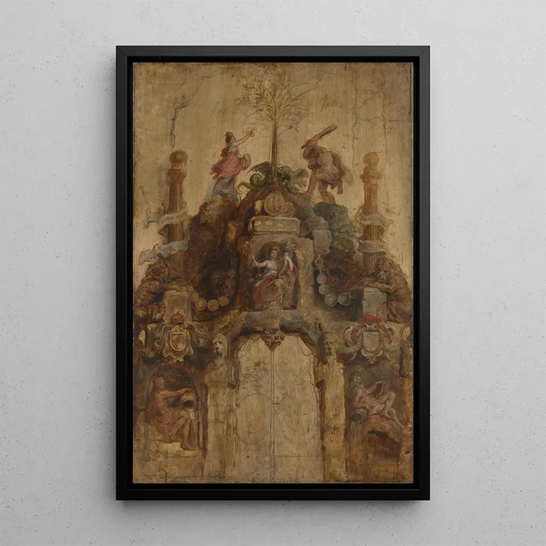 L'Arc de la Monnaie face - Peter Paul Rubens — quadro incorniciato alla parete