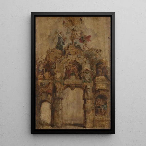 L'Arc de la Monnaie revers - Peter Paul Rubens — quadro incorniciato alla parete