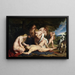 La Morte di Adone con Venere, Cupido e le Tre Grazie - Peter Paul Rubens — quadro incorniciato alla parete