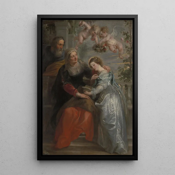 L'Éducation de Marie - Peter Paul Rubens — quadro incorniciato alla parete