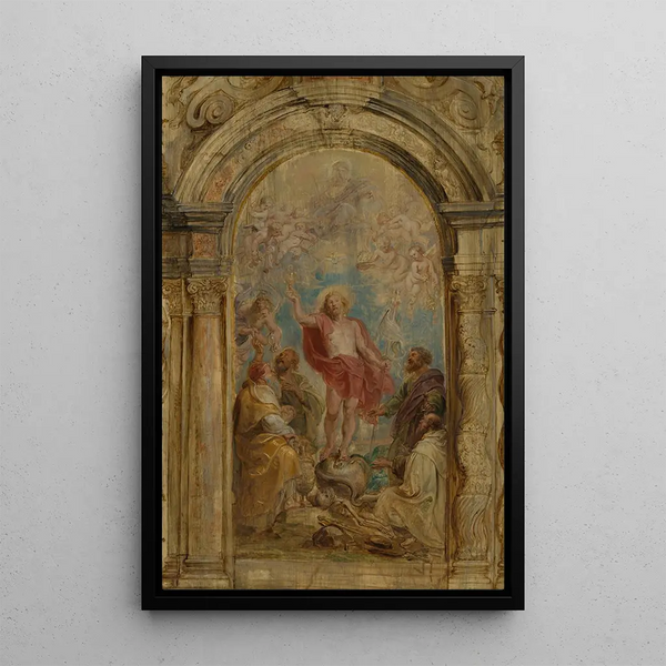La Glorificazione dell'Eucaristia - Peter Paul Rubens — quadro incorniciato alla parete