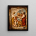 Gli israeliti raccolgono la manna nel deserto - Peter Paul Rubens — quadro incorniciato alla parete