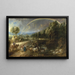 Il paesaggio dell'arcobaleno - Peter Paul Rubens — quadro incorniciato alla parete