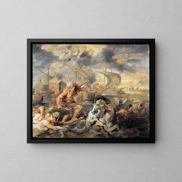 Il viaggio del cardinale infant Ferdinando di Spagna da Barcellona a Genova nell'aprile 1633 - Peter Paul Rubens — quadro incorniciato alla parete