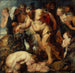 Riproduzione del dipinto Il Sileno ubriaco con un satiro - Seguace di Pierre Paul Rubens
