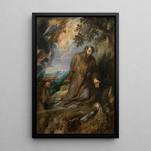 La Stigmatisation de Saint François d'Assise - Peter Paul Rubens — quadro incorniciato alla parete