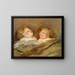 Due bambini addormentati - Peter Paul Rubens — quadro incorniciato alla parete