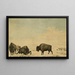 Caccia al bisonte - Peter Rindisbacher — quadro incorniciato alla parete