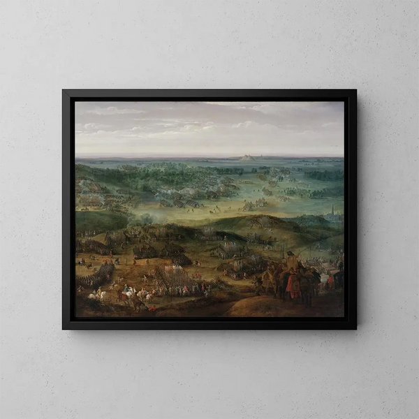 La battaglia di Nördlingen - Peter Snayers — quadro incorniciato alla parete