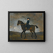 Ritratto di un gentiluomo a cavallo - Peter Tillemans — quadro incorniciato alla parete