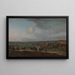 Il campo di corsa a Newmarket, Cambridgeshire, preparativi per il King's Plate - Peter Tillemans — quadro incorniciato alla parete