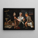 Scène di cucina - Peter Wtewael — quadro incorniciato alla parete