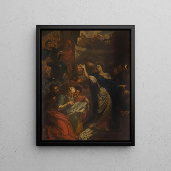 Peter Ykens - The Dispute of Saint Catherine of Alexandria with the Fifty Philosophers.webp