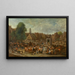 Teatro sulla piazza del mercato - Peter van Engelen — quadro incorniciato alla parete