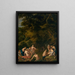 Il bagno di Diana e Callisto - Peter van Halen — quadro incorniciato alla parete