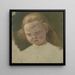 Piccola ragazza dai lunghi capelli - Jakob Becker — quadro incorniciato alla parete