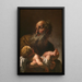 Siméon con il Bambino Gesù - Petr Brandl — quadro incorniciato alla parete