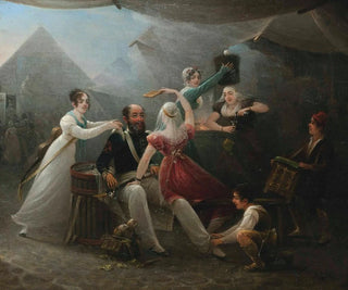 Petrus Groenia - Pampering an officer at the fair.webp