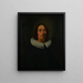 Ritratto di un uomo sconosciuto - Petrus Schotanus Sterringa — quadro incorniciato alla parete