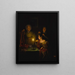 Prima della festa - Petrus van Schendel — quadro incorniciato alla parete