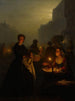 Mercato del pesce presso la chiesa di San Giacomo - Petrus van Schendel — vista dell’opera