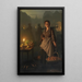 Mercato alla candela - Petrus van Schendel — quadro incorniciato alla parete