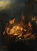 Mercato alla luce della luna a L'Aia - Petrus van Schendel — vista dell’opera