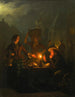Mercato notturno al Groenmarkt de La Haye - Petrus van Schendel — vista dell’opera