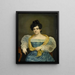 Ritratto di Adriana Johanna van Wijck moglie di Johannes Ploos van Amstel - Petrus van Schendel — quadro incorniciato alla parete