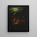 Il venditore di mele - Petrus van Schendel — quadro incorniciato alla parete