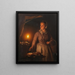 La cabina notturna - Petrus van Schendel — quadro incorniciato alla parete