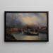La Seine, case - Pharamond Blanchard — quadro incorniciato alla parete