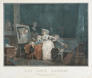 Les Deux Baisers - Philibert-Louis Debucourt — vista dell’opera