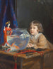 John de László e un acquario per pesci rossi - Philip Alexius de László — vista dell’opera