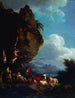 Paesaggio animato di pastori - Philip James de Loutherbourg — vista dell’opera