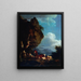 Paesaggio animato di pastori - Philip James de Loutherbourg — quadro incorniciato alla parete