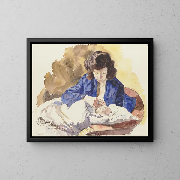 Mère et enfant - Philipp Franck — quadro incorniciato alla parete