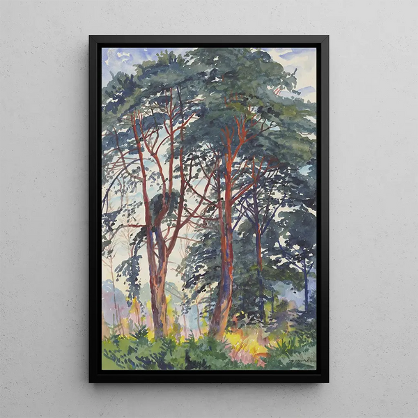 Forêt de pins - Philipp Franck — quadro incorniciato alla parete