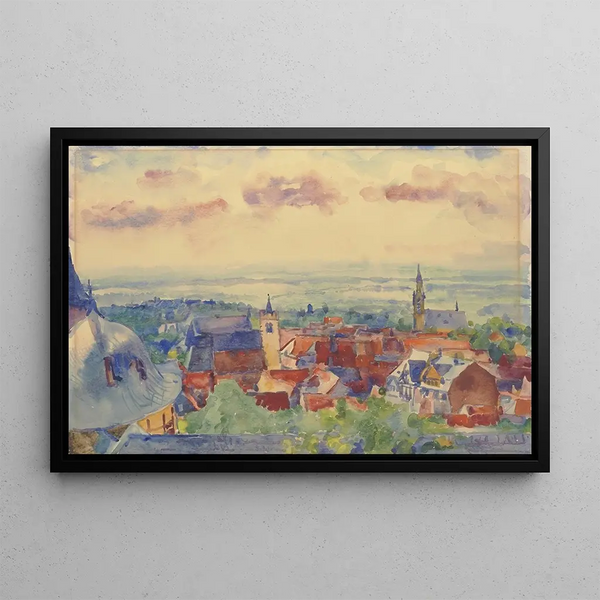 Vista di Kronberg - Philipp Franck — quadro incorniciato alla parete