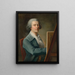 Autoritratto - Philipp Friedrich von Hetsch — quadro incorniciato alla parete