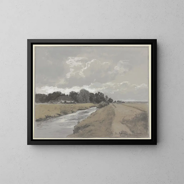 Au canal Gerner - Philipp Röth — quadro incorniciato alla parete