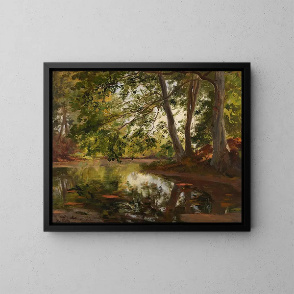 stagno vicino a Bernried - Philipp Röth — quadro incorniciato alla parete