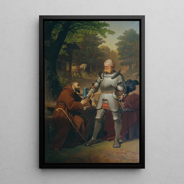 Scène di Götz von Berlichingen di Goethe - Philipp von Foltz — quadro incorniciato alla parete