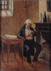 Ritratto di Pierre Jean Branger 1780-1857 nella sua cella di Sainte-Pélagie - Philippe-Auguste Jeanron — vista dell’opera