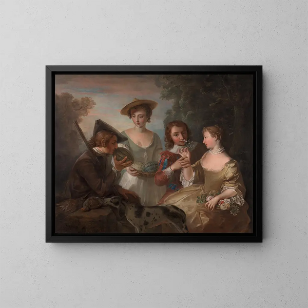 Le Sens de l'Odorat - Philippe Mercier — quadro incorniciato alla parete