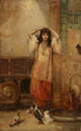 Jeune fille dans une cour à Alger - Philippe Pavy — vista dell’opera