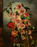 Nature morte con rose trémière e papaveri - Philippe Rousseau — vista dell’opera