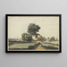 Maison paysanne sous des arbres au bord d'un fleuve - Philips Koninck — quadro incorniciato alla parete